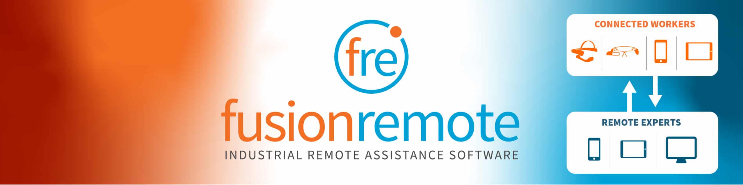 fusion remote banner with tagline